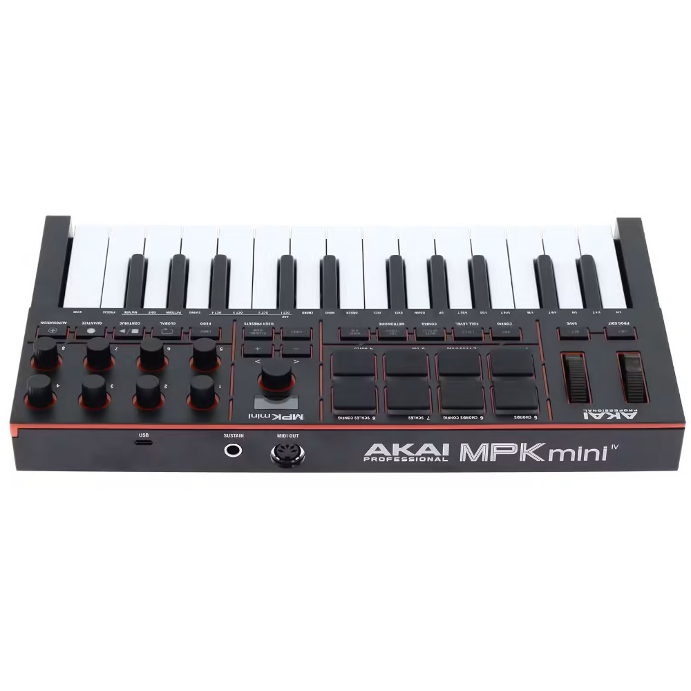 Tastiera MIDI USB-C Akai MPK Mini IV Black