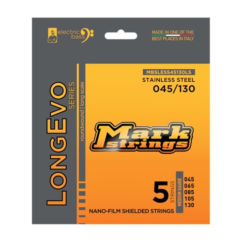 Muta corde per basso 5 corde MarkBass Longevo Stainless 45/130