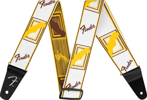 Tracolla Fender Monogram Bianco Giallo Marrone