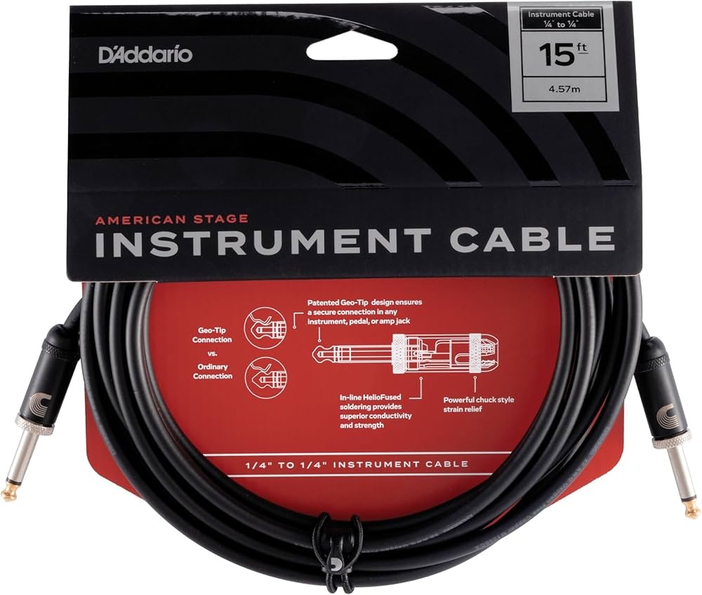 Cavo per strumenti D'Addario American Stage 4.6 metri