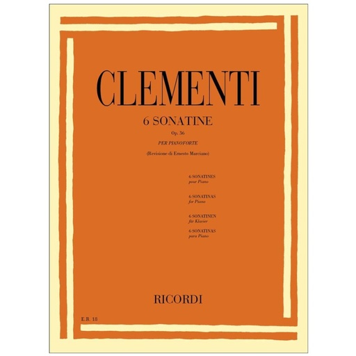 [ER 18] Clementi - 6 SONATINE OP. 36