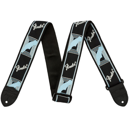 [0990681502] Tracolla Fender Black/Grey/Blue