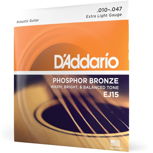 [EJ15] Muta per acustica D'addario EJ15 Phosphor Bronze 10-47