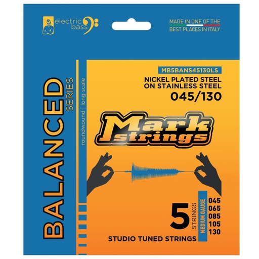 [MB5BANS45130LS] Muta corde per basso 5 corde MarkBass Balanced 45/130