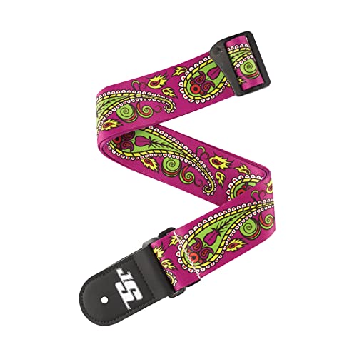 [50JS14] Tracolla D'Addario 50JS14 Joe Satriani Paisley Purple