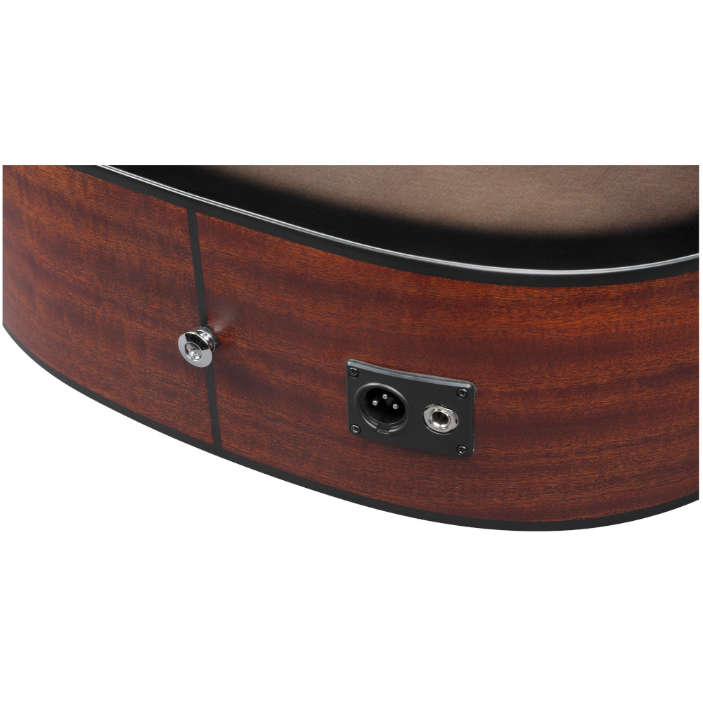 Chitarra acustica elettrificata Ibanez AAD50CE-TCB Transparent Charcoal Burst