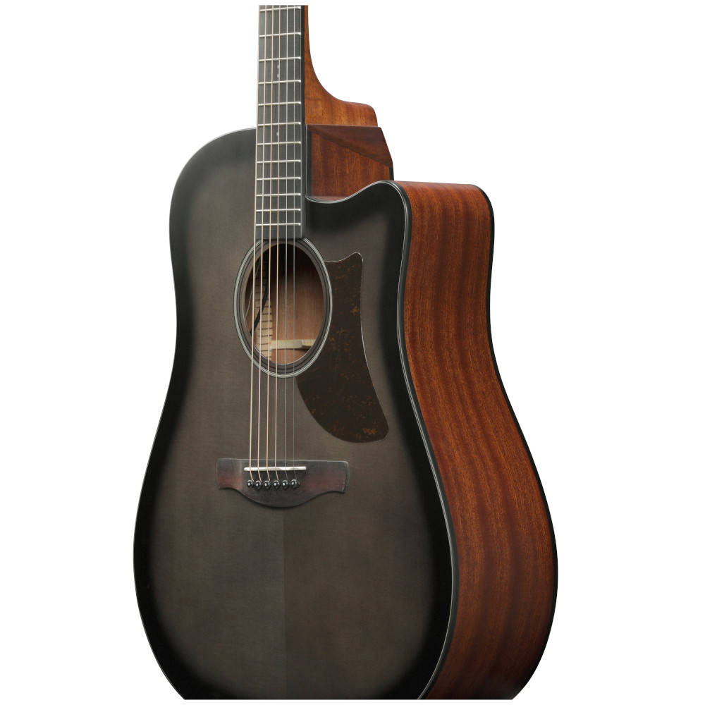 Chitarra acustica elettrificata Ibanez AAD50CE-TCB Transparent Charcoal Burst