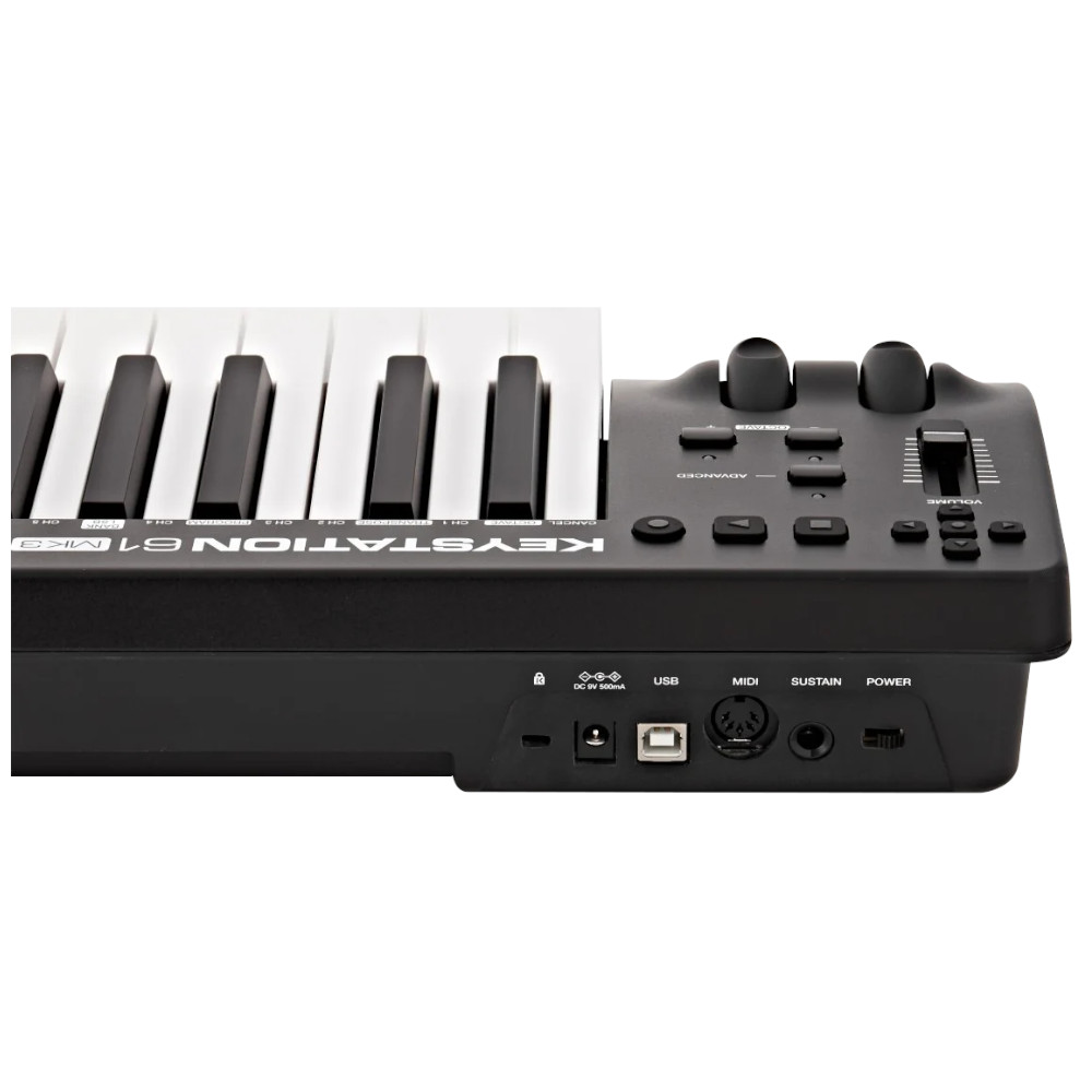 M-AUDIO Keystation 61 MK3 - Tastiera MIDI Controller USB a 61 Tasti, Controlli Assegnabili, Plug-and