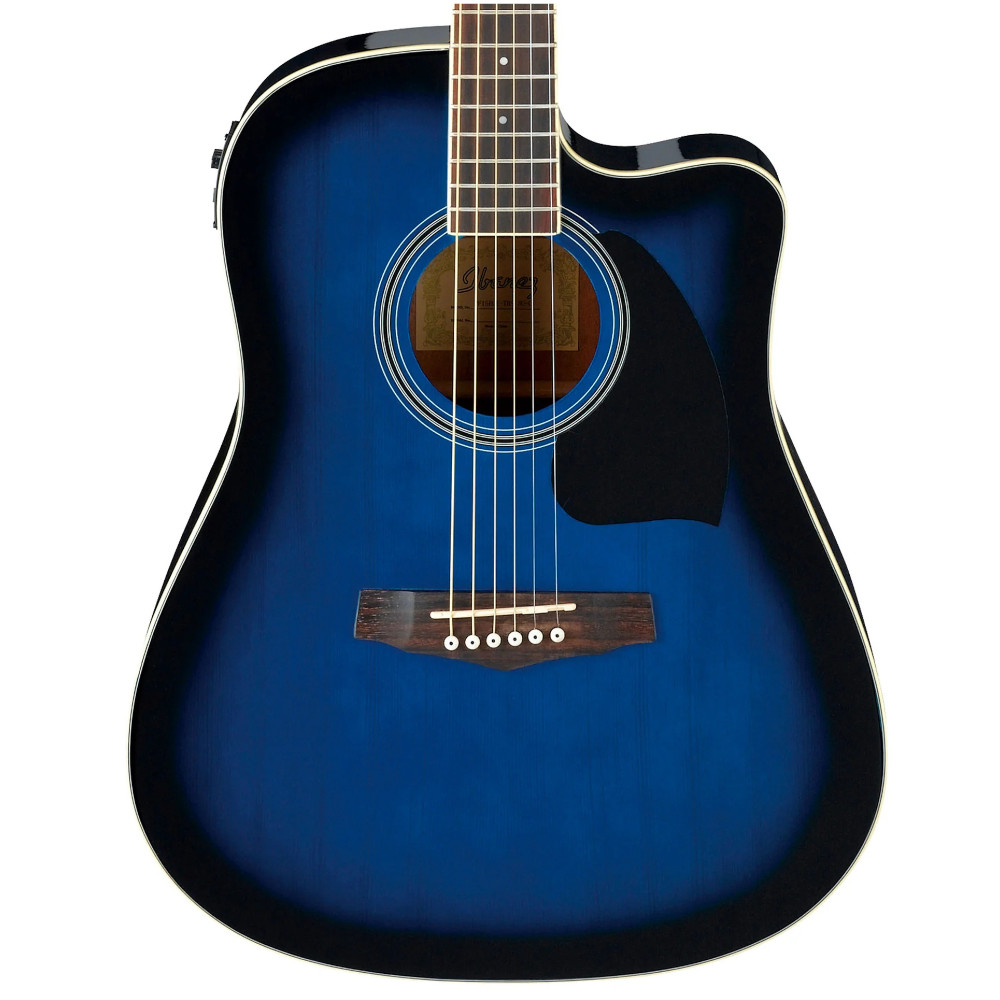 Chitarra acustica elettrificata Ibanez PF15ECE Blu Sunburst