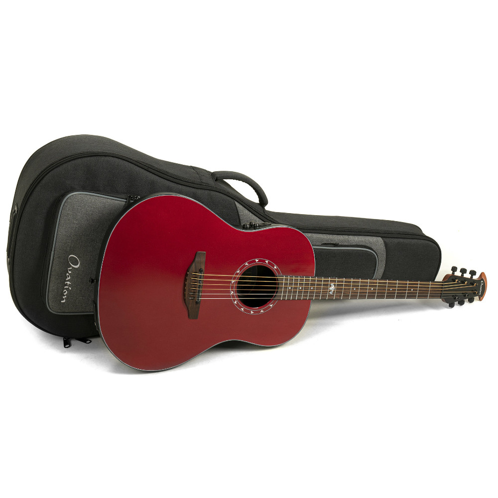 Chitarra elettroacustica Ovation Pro Series Ultra Mid-Depth Vampira Red