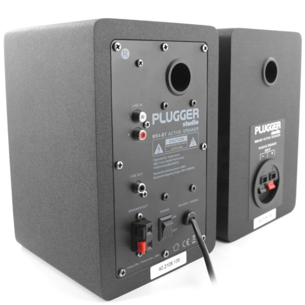 Coppia monitor da studio Plugger Studio MS4-BT
