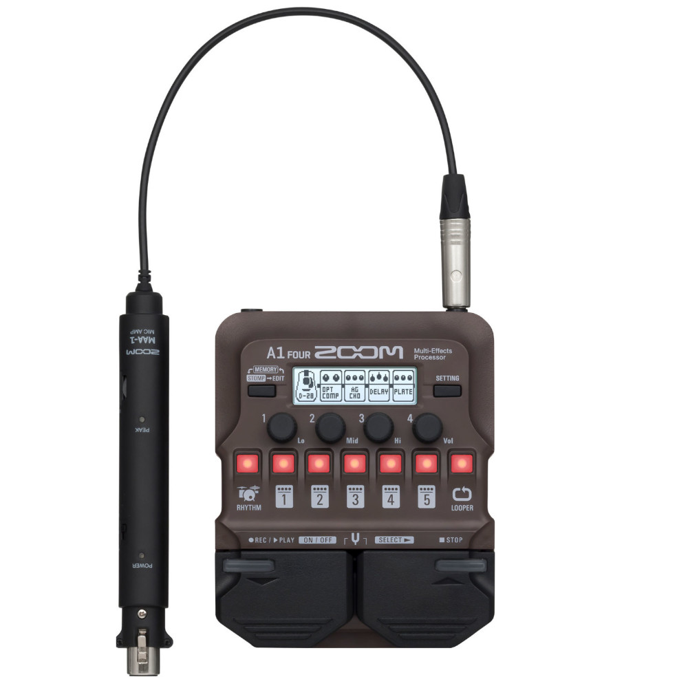 Pedaliera per chitarra acustica Zoom A1 Four