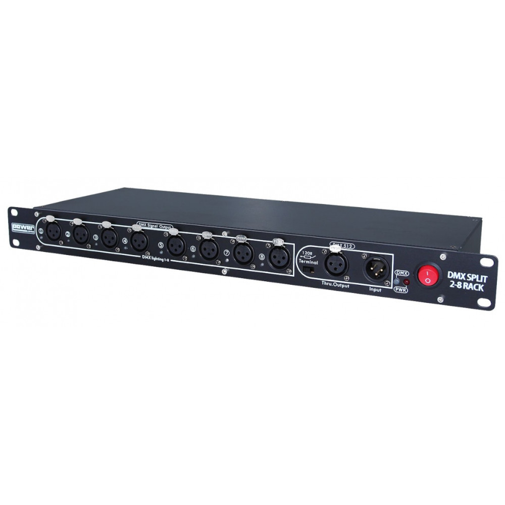 Split DMX Power Lighting DMX SPLIT 2-8 RACK