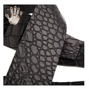 Tracolla Magrabò Holes HC Embossed Cocco Pros Nero 6 cm