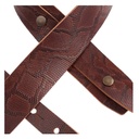 Tracolla Magrabò Buttons BC Embossed Snake Marrone Scuro 5 cm