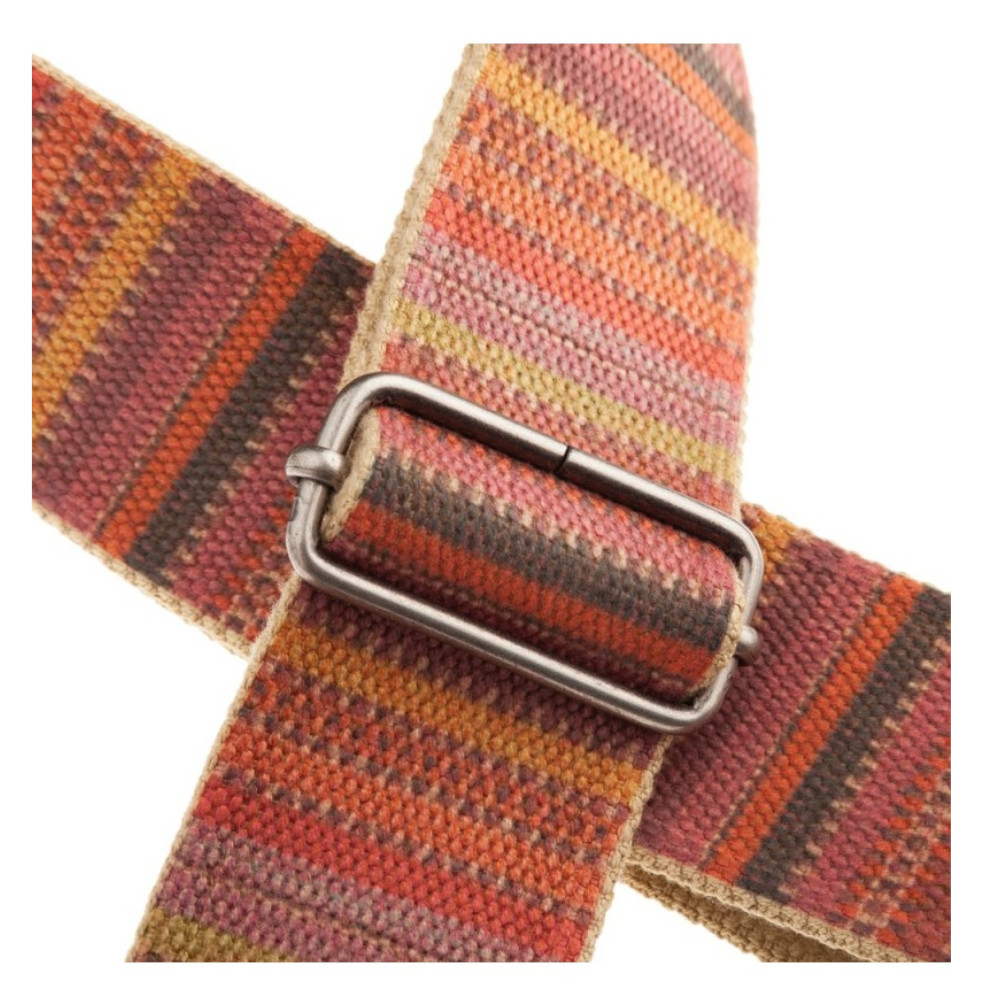 Tracolla Magrabò Stripe SC Retrò Mexico 5 cm terminali Nero fibbia Argento