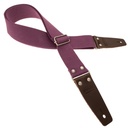 Tracolla Magrabò Stripe SC Entry Prugna 5 cm terminali Marrone fibbia Argento