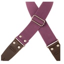 Tracolla Magrabò Stripe SC Entry Prugna 5 cm terminali Marrone fibbia Argento