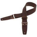 Tracolla Magrabò Stripe SC Entry Marrone 5 cm terminali Marrone Scuro fibbia Ottone Antico
