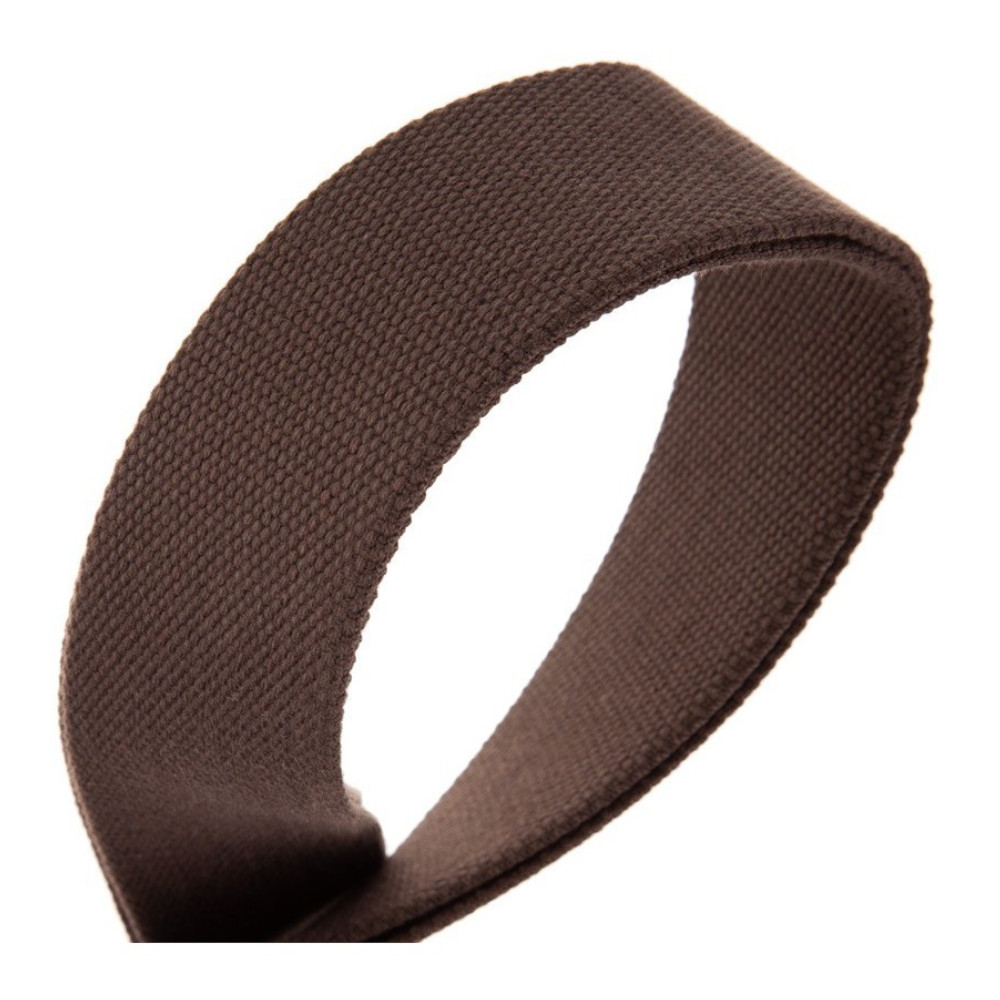 Tracolla Magrabò Stripe SC Entry Marrone 5 cm terminali Nero fibbia Argento
