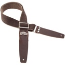 Tracolla Magrabò Stripe SC Cotton Washed Marrone 5 cm terminali Twinkle Marrone Scuro, fibbia Recta Argento