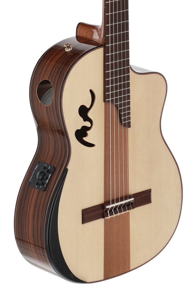Chitarra classica elettrificata Manuel Rodriguez Elettro-acustica Café Cortado Cutaway