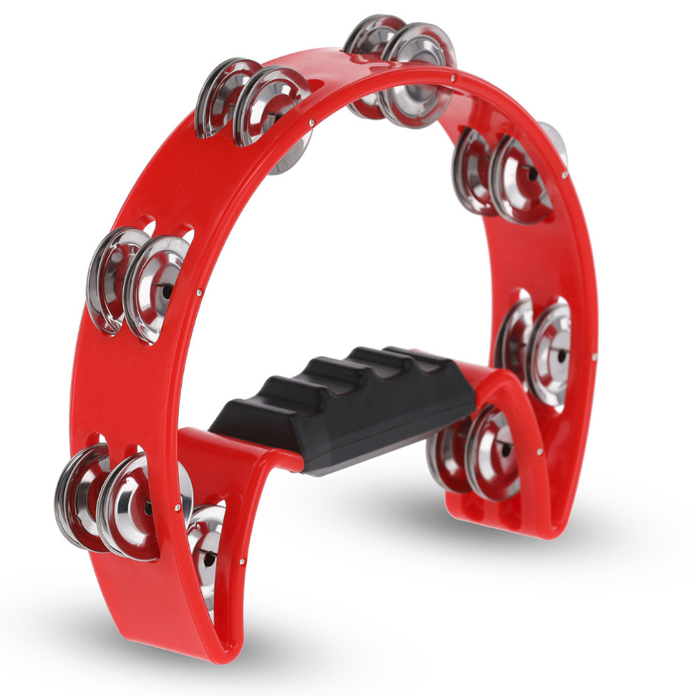 Tamburello Mezzaluna con piattini Gewa rosso