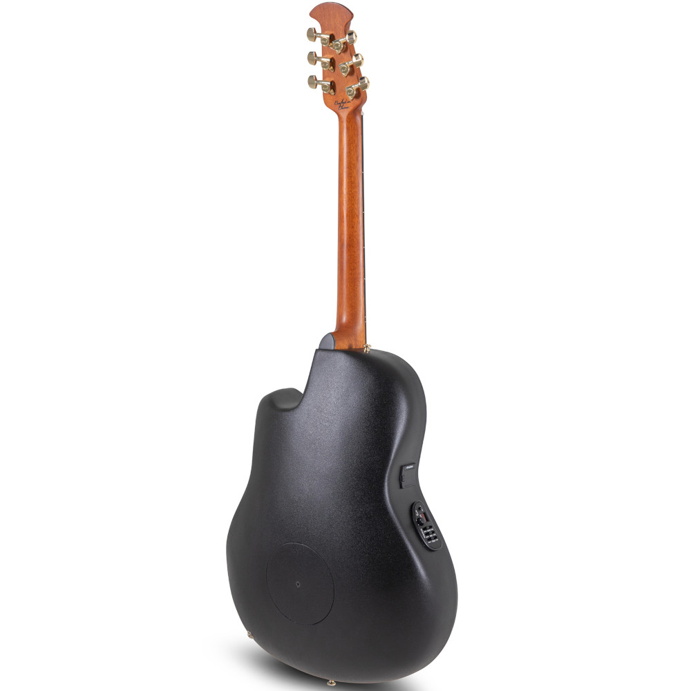 Ovation Chitarra acustica elettrica Celebrity Elite Plus CE44P Mid Cutaway – Coperta in legno pregia