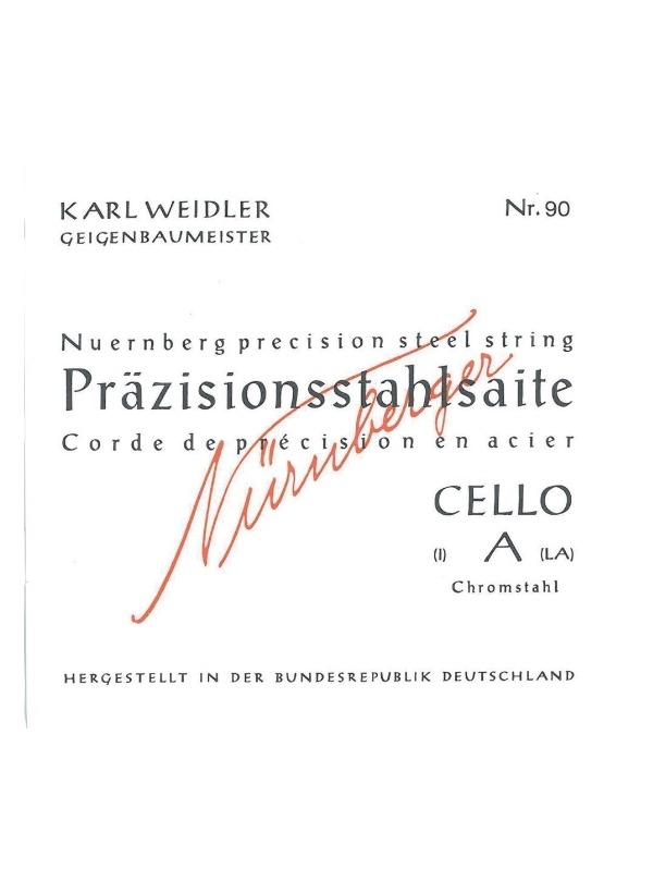 Corda per Violoncello 4/4 NUERNBERGER Prazisionsstahlsaite RE