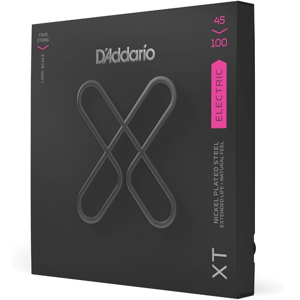 Corde D'Addario XTB in acciaio per basso elettrico placcate al nickel 045/100