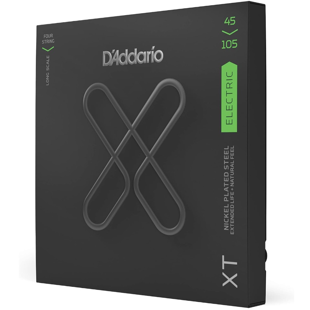 Corde D'Addario XTB in acciaio per basso elettrico placcate al nickel 045/105