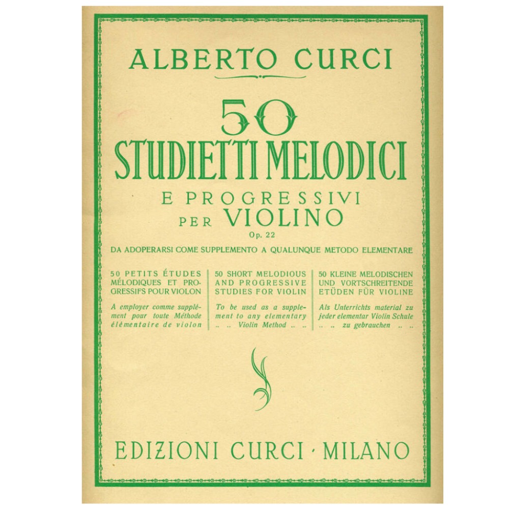 Curci - 50 Studietti melodici e progressivi per violino