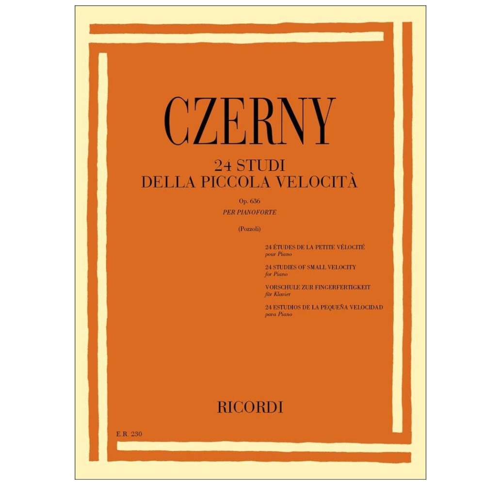 Czerny - 24 STUDI DELLA PICCOLA VELOCITÀ OP. 636