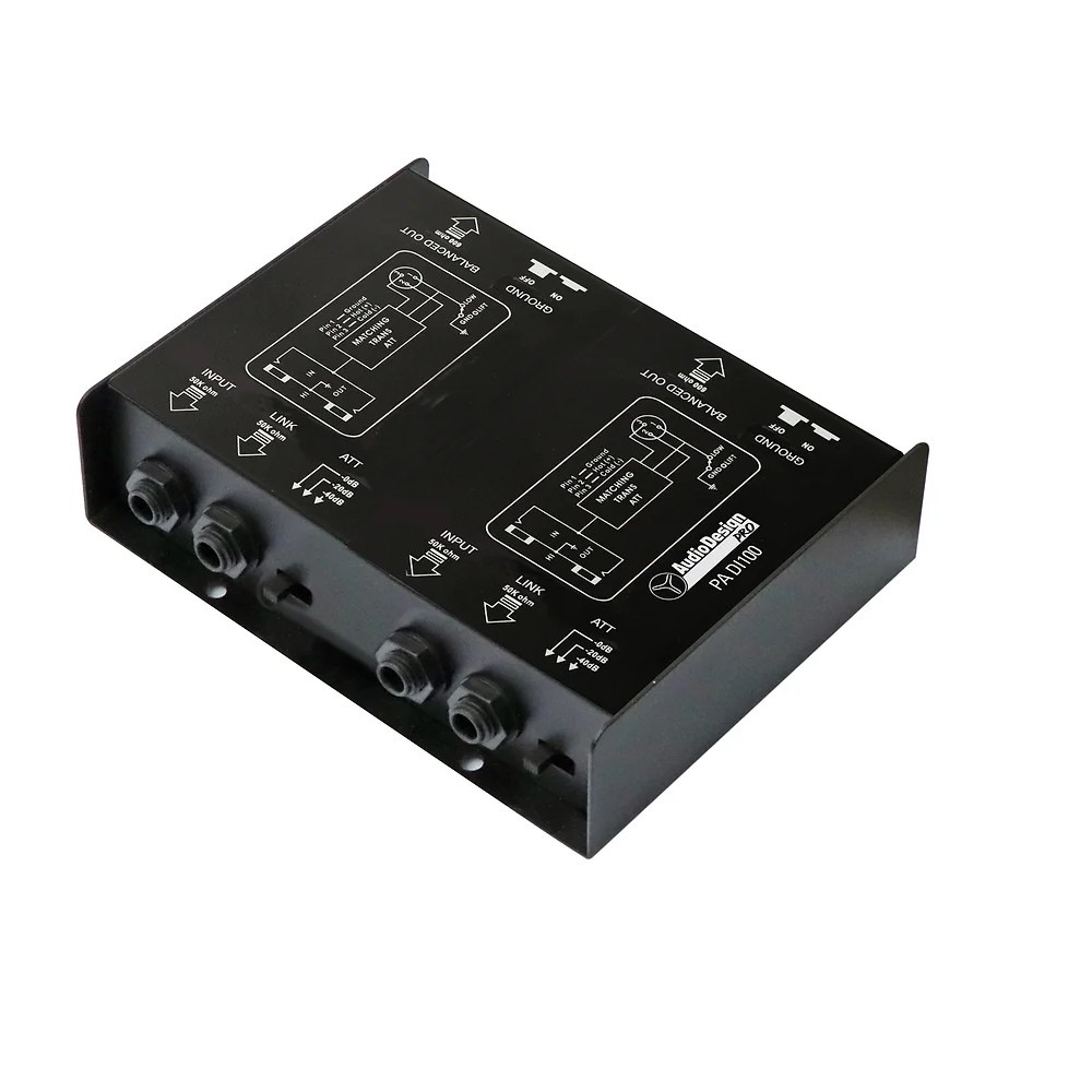 D.I. Box passiva stereo Audiodesign Pro PADI200