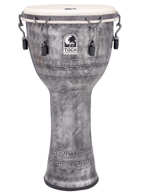 Djembe Toca Freestyle Mechanically Tuned Antique Silver