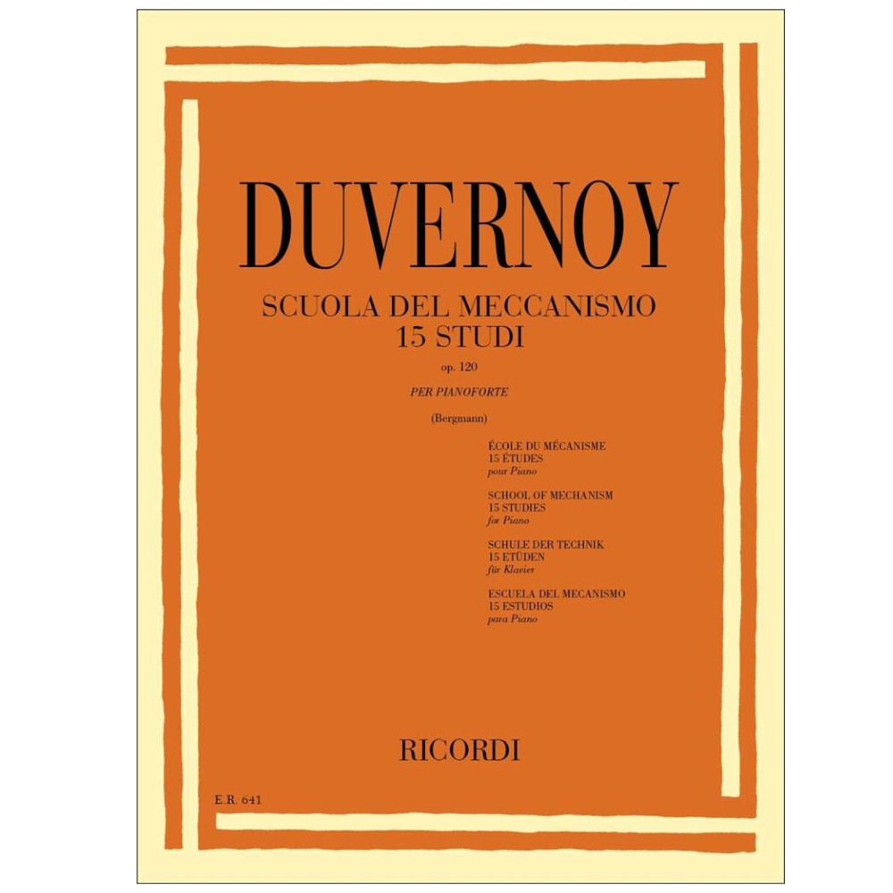 Duvernoy -  Scuola del meccanismo 15 studi Op. 120