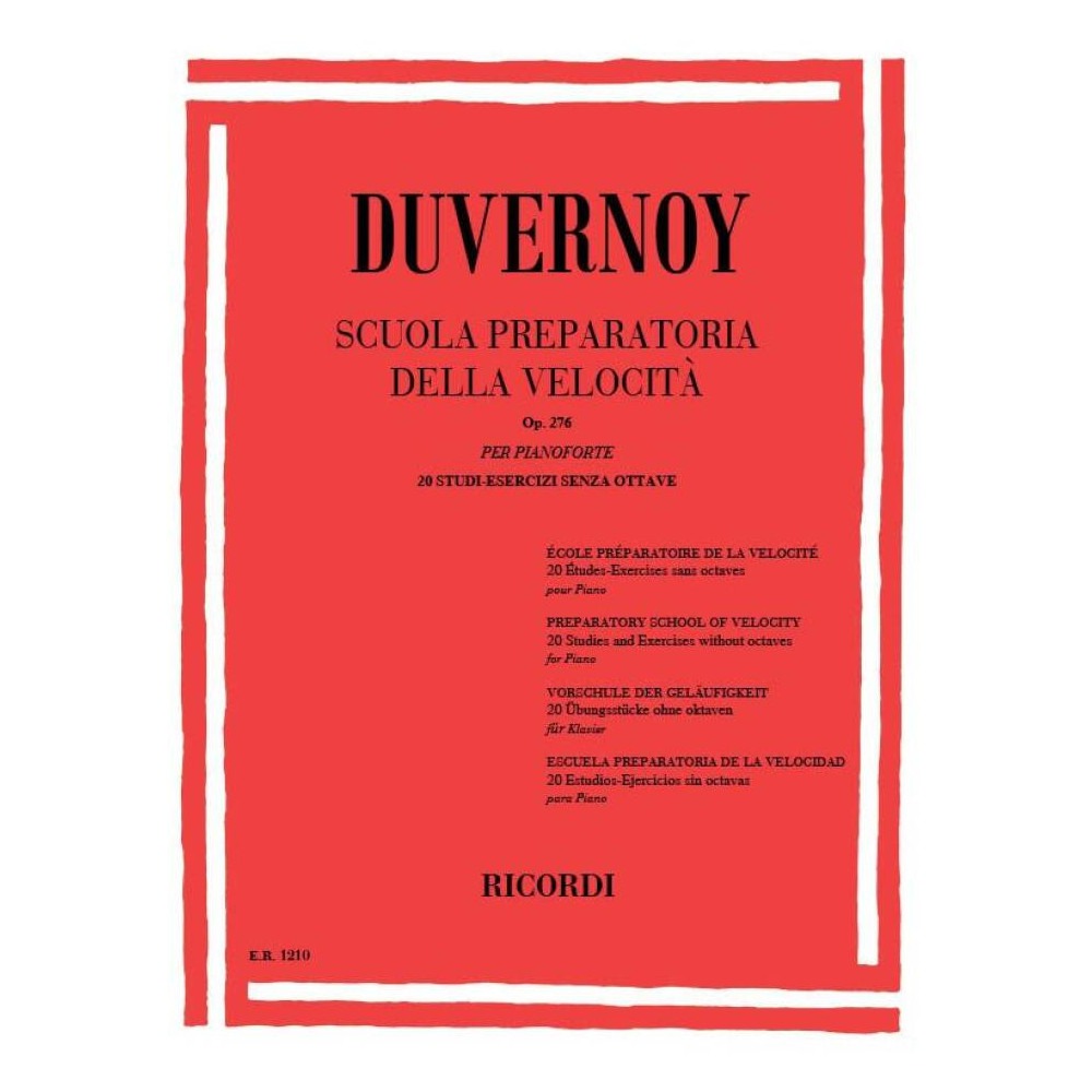 Duvernoy - Scuola Preparatoria Della Velocità Op. 276