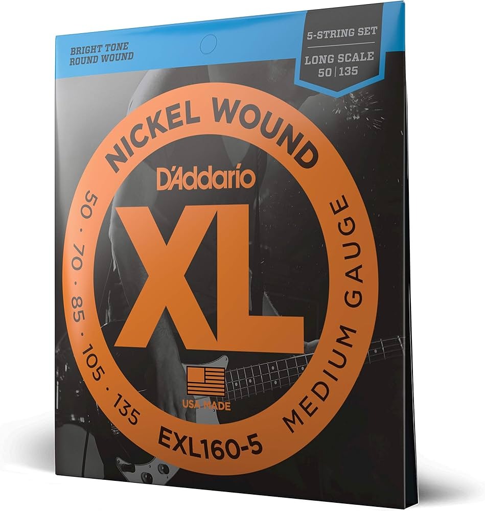 Muta basso D'Addario 050/135 5 corde EXL160-5