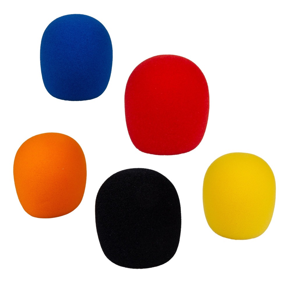 Antivento per microfono colorati 5 pezzi