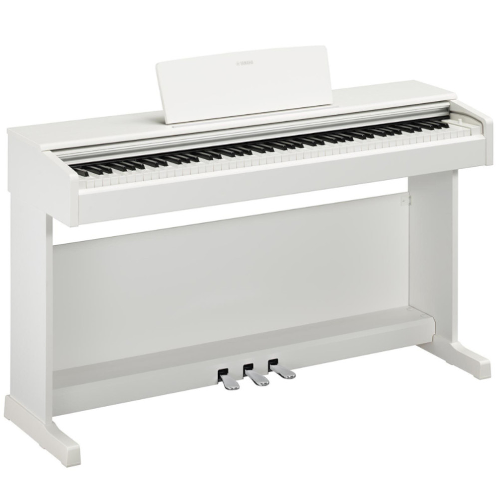 Pianoforte digitale Yamaha Arius YDP145WH esposto negozio