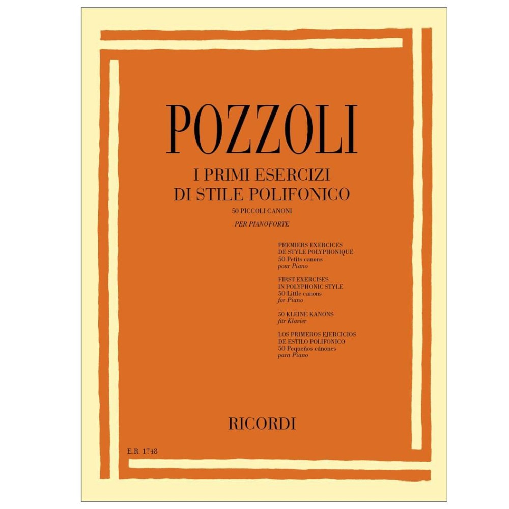 Pozzoli - PRIMI ESERCIZI DI STILE POLIFONICO