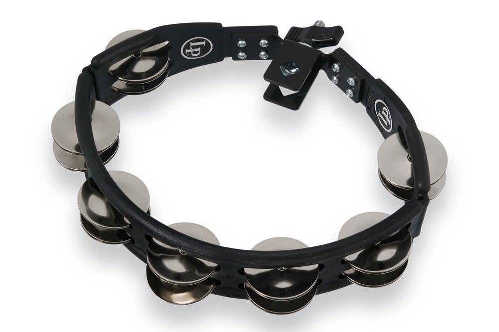 Tamburello Latin Percussion con supporto per batteria LP160