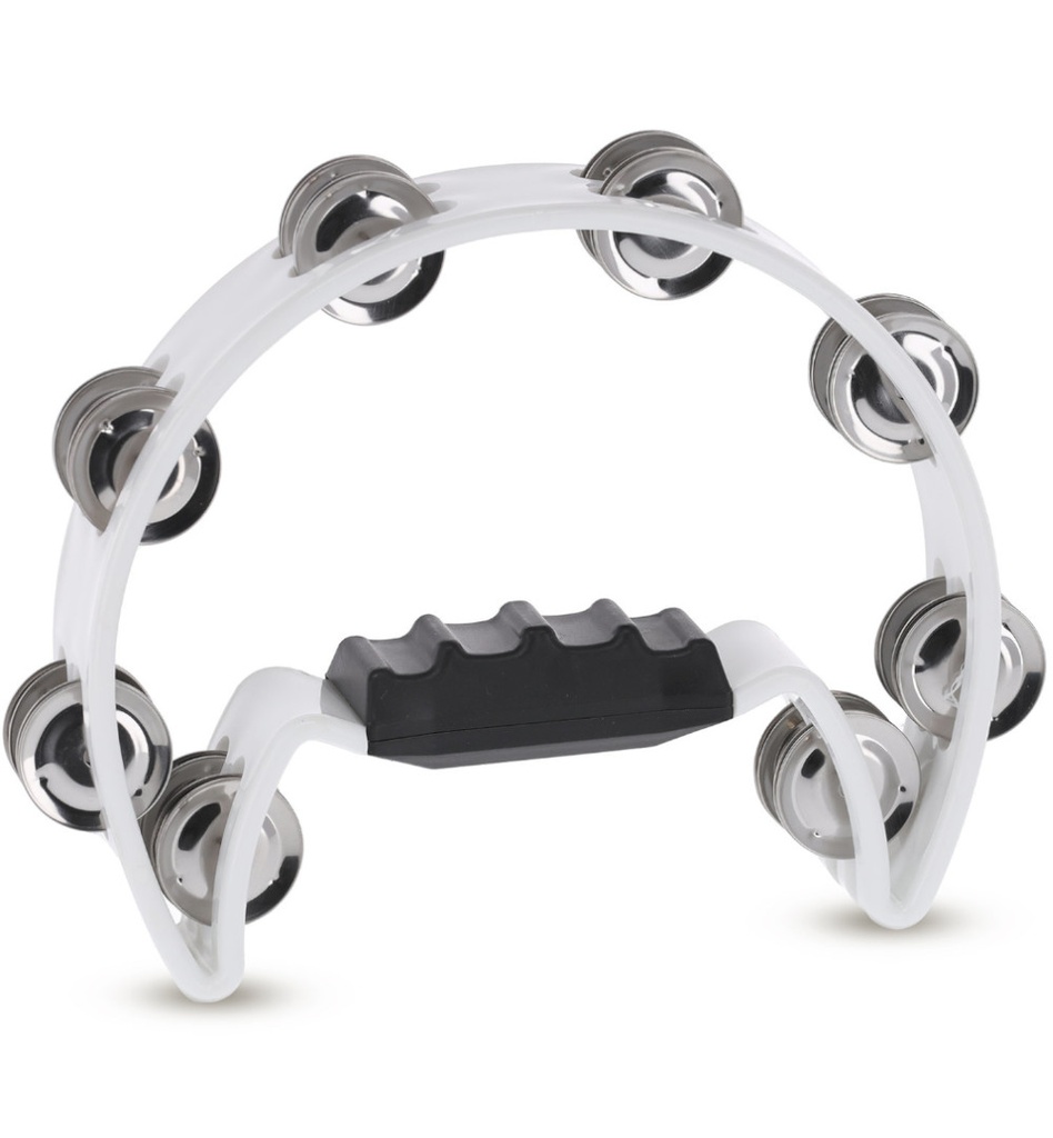 Tamburello Mezzaluna con piattini Gewa Bianco