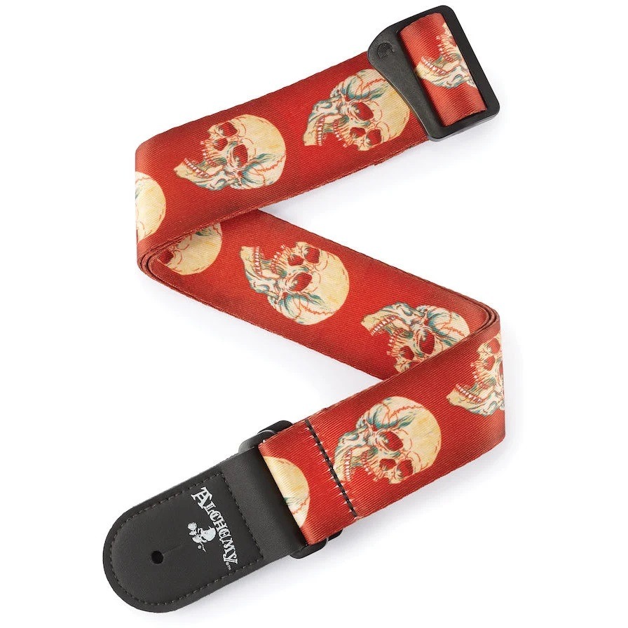 Tracolla D'Addario Alchemy per chitarra, Live Life Skull