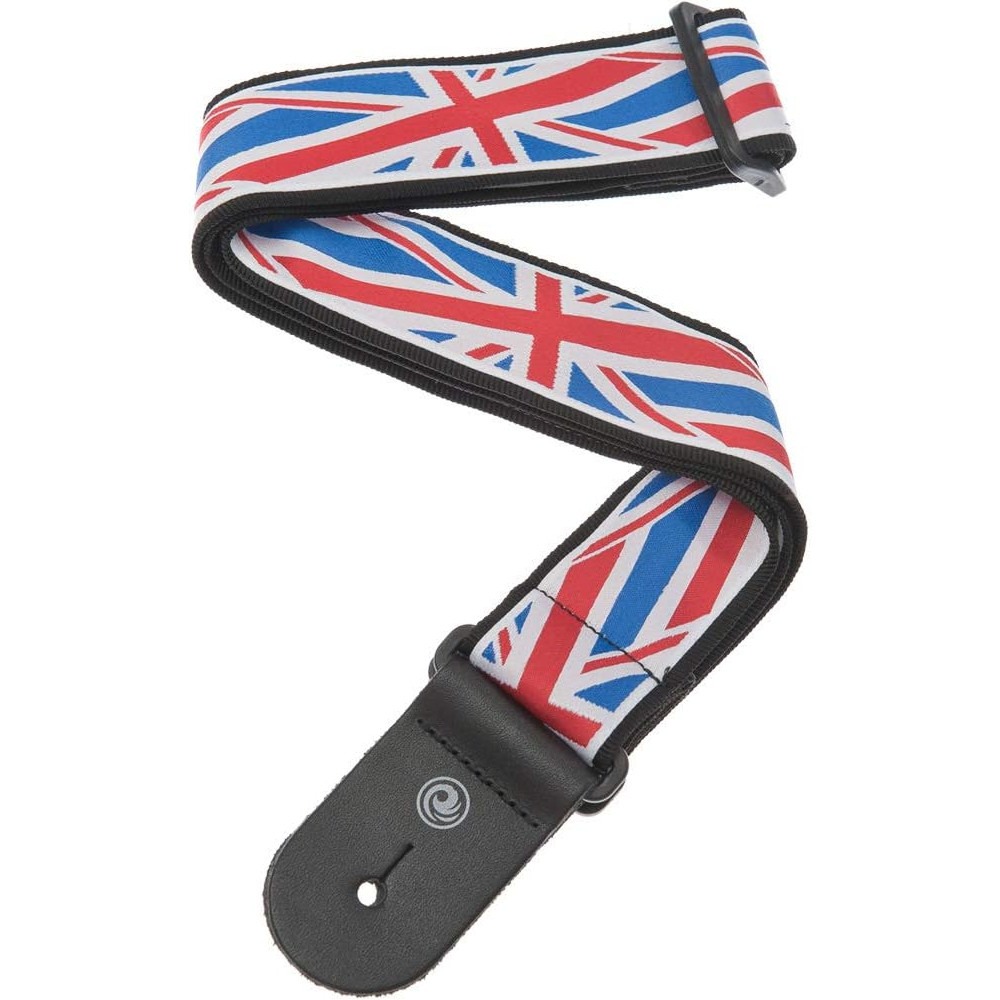 Tracolla D'Addario Nylon Woven Union Jack