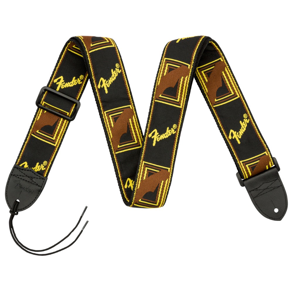 Tracolla Fender Black/Yellow/Brown