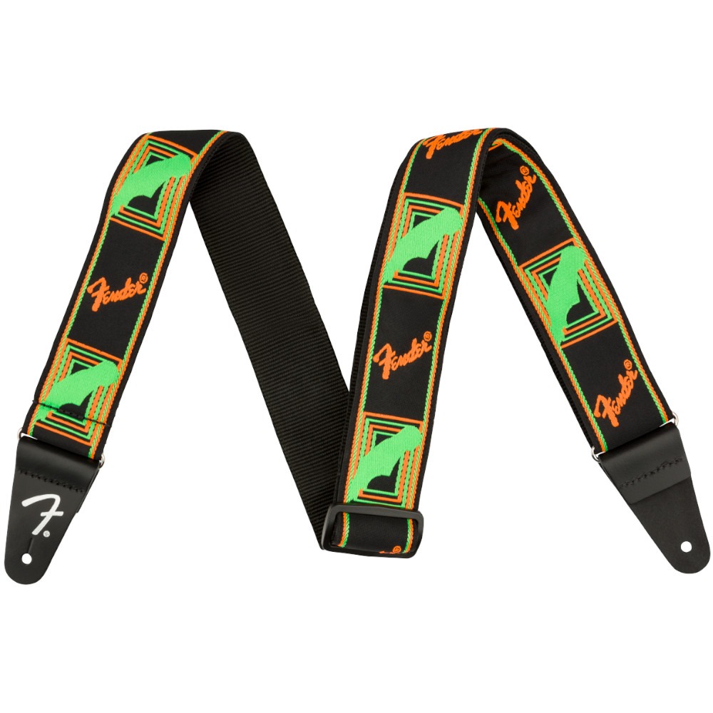 Tracolla Fender Neon Monogrammed Green/Orange