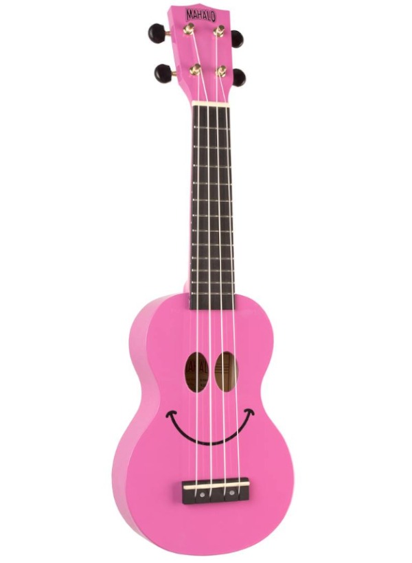 Ukulele Mahalo con custodia SMILE Rosa