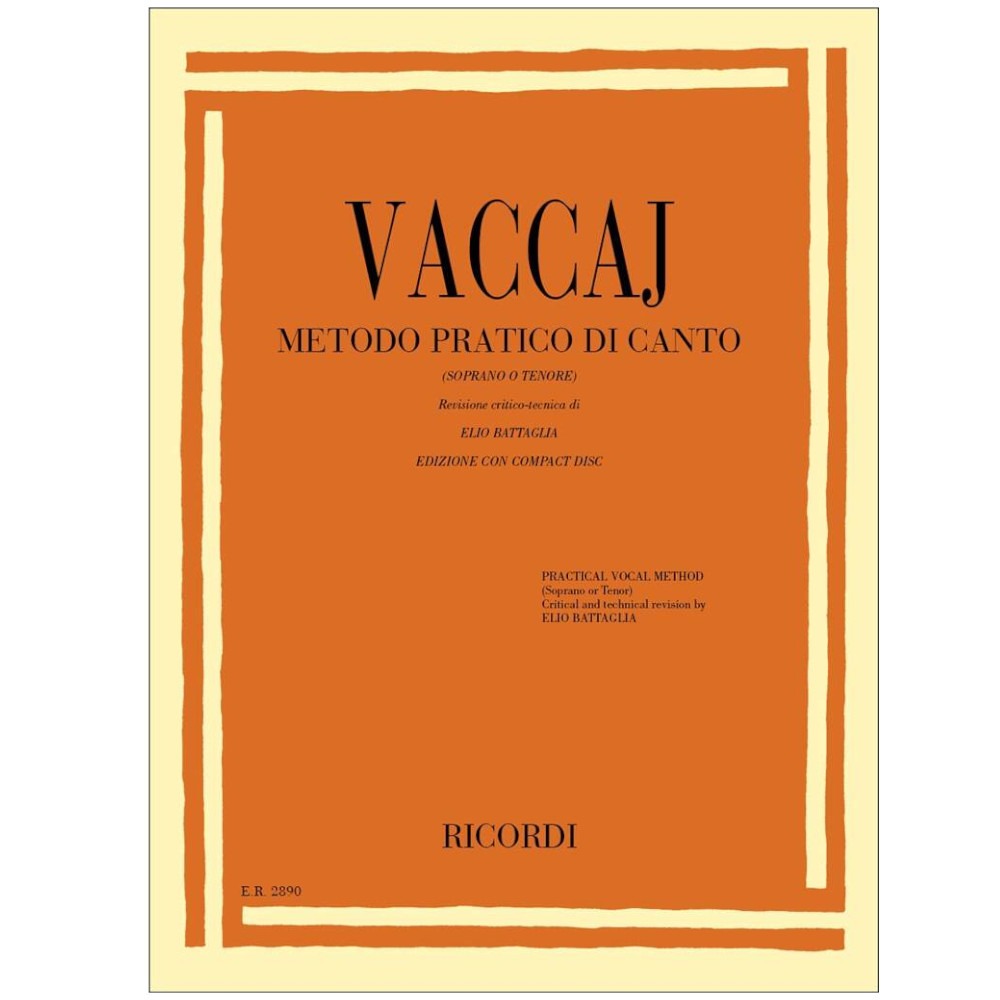 Vaccai - Metodo pratico di canto (Soprano o Tenore)