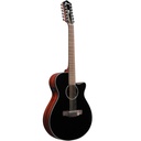 Chitarra acustica elettrificata Ibanez AEG5012BKH 12 corde